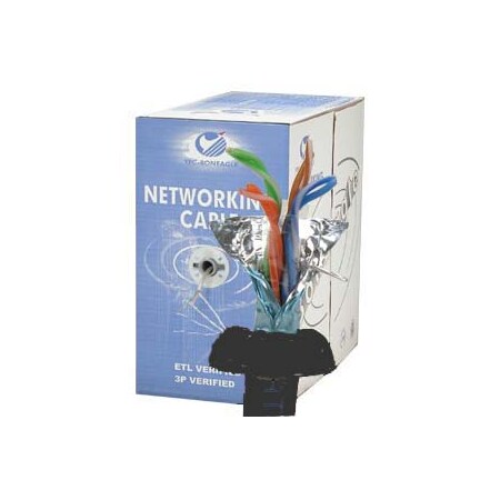 Bestlink Netware CAT5e Stranded Wire Bulk Cable Shielded, 26AWG CMH- 1000Ft- Black 100903BK